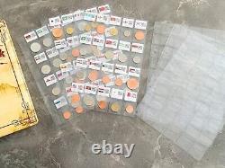 Currency Albums 60&120&180 Countries Coins with Flags, Coin Collection Book