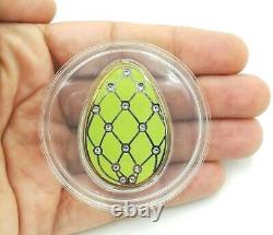 Currency Silver Egg Faberge Collection Islands Cook 5 Dollars 2015 Cook Islands