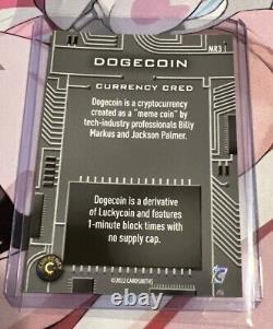 DogeCoin #MR3 2022 Cardsmiths Currency META RARE REFRACTOR