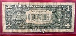 Fancy Serial Number Ladder 12344556 $1 Dollar Bill Collectible Currency Note