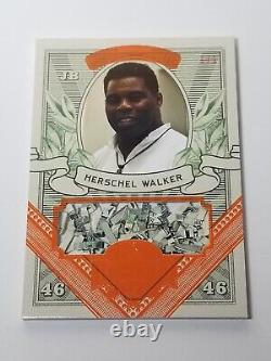 Herschel Walker 1/1 ORANGE Decision 2022 Money Card Shredded Currency