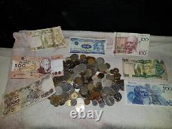 Huge Collection Of World Wide Currency And Notes Over 1kg