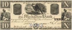 Mechanics Bank $10 Obsolete Currency Paper Money US Obsolete