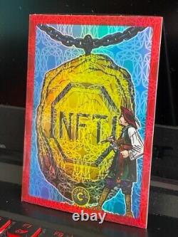 N. F. T. #56, 2022 Cardsmiths Currency Series 1, RUBY Gemstone Refractor # 19/25