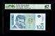 Pmg 67 Nikola Tesla National Bank Of Serbia 100 Dinara Bill High Grade Currency