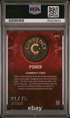 POKER #25 Garnet PSA 9 Cardsmiths Currency S2 POP 1