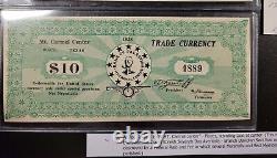 RARE 1938 WACO TEXAS Trade Currency Lot $5, $10, cardboard round 5 & 10 cents