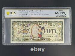 Rare Autographed Disney $50 Dollars, 2005 Serie B Mickey Boyer