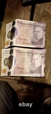 Rare Charles III £20 Note EH-11 & EH-15 Collectible Currency