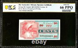 Schwan 904 Series 661 50¢ Military Payment Certificate PCGS 66 PPQ Glaser Coll