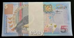 Suriname 5 GULDEN P-146 2000 x 50 Pcs Lot BUNDLE Millennium UNC Currency NOTE