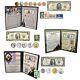 Washington Jefferson Lincoln Coin Currency Banknote And Stamp Collection Folder