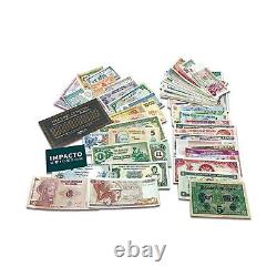 World Currency Collection 100 Uncirculated Banknotes from 100 Countries