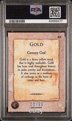 #d/99 2022 Cardsmiths Currency Series 1. GOLD #29 Emerald Green Gdn